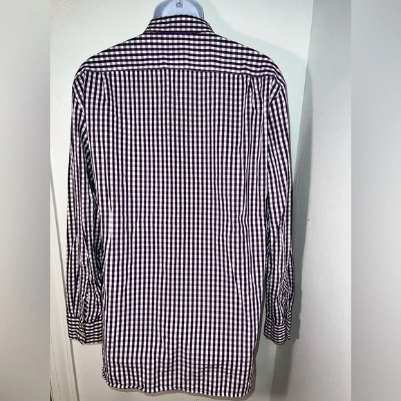 J.Crew XL, 80s 2-ply,Haberdashery gaberdine button front, long-sleeve shirt. - Picture 3 of 6